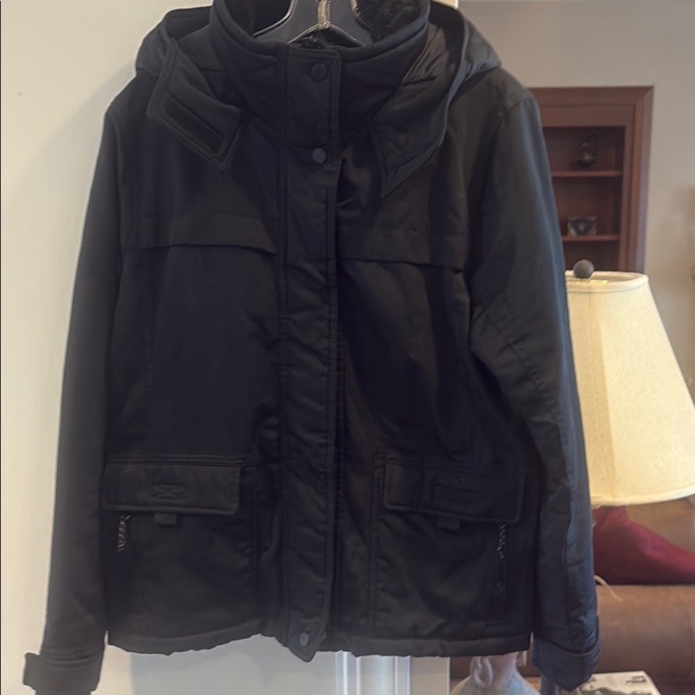 Abercrombie & Fitch Women's Black Hooded Jacket